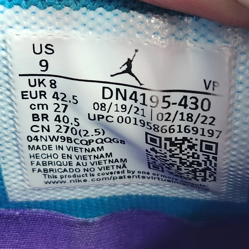 Luka Doncic Air Jordan 36 Sneakers Mens 9 Laser‎ Blue Basketball Shoes   *